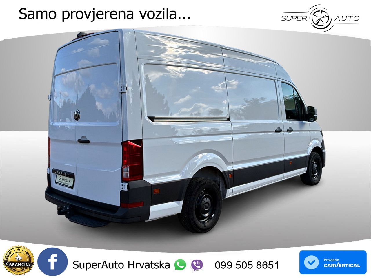 Volkswagen CRAFTER KASTEN 35 2.0 TDI FWD AZV+LED+CAM 140 KS