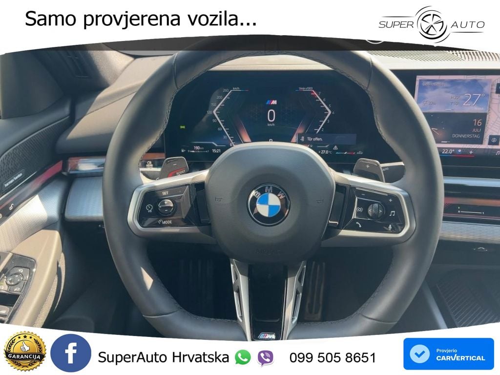 BMW 520i (208 KS) Steptronic M Sport LED+GR SJED+ACC