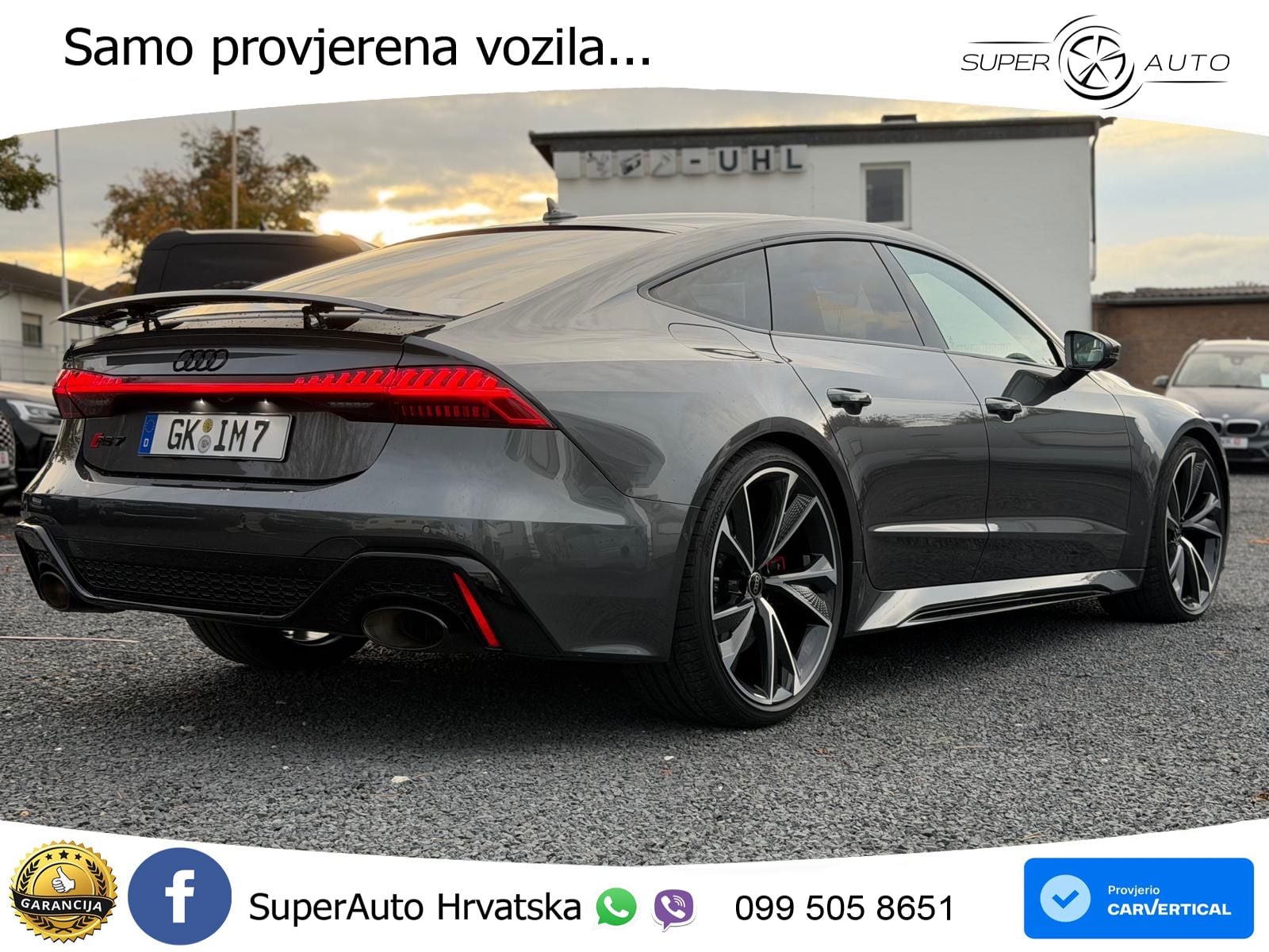 Audi RS7 4.0 TFSI V8 (600 KS) quattro tiptronic LED+GR SJED+ACC