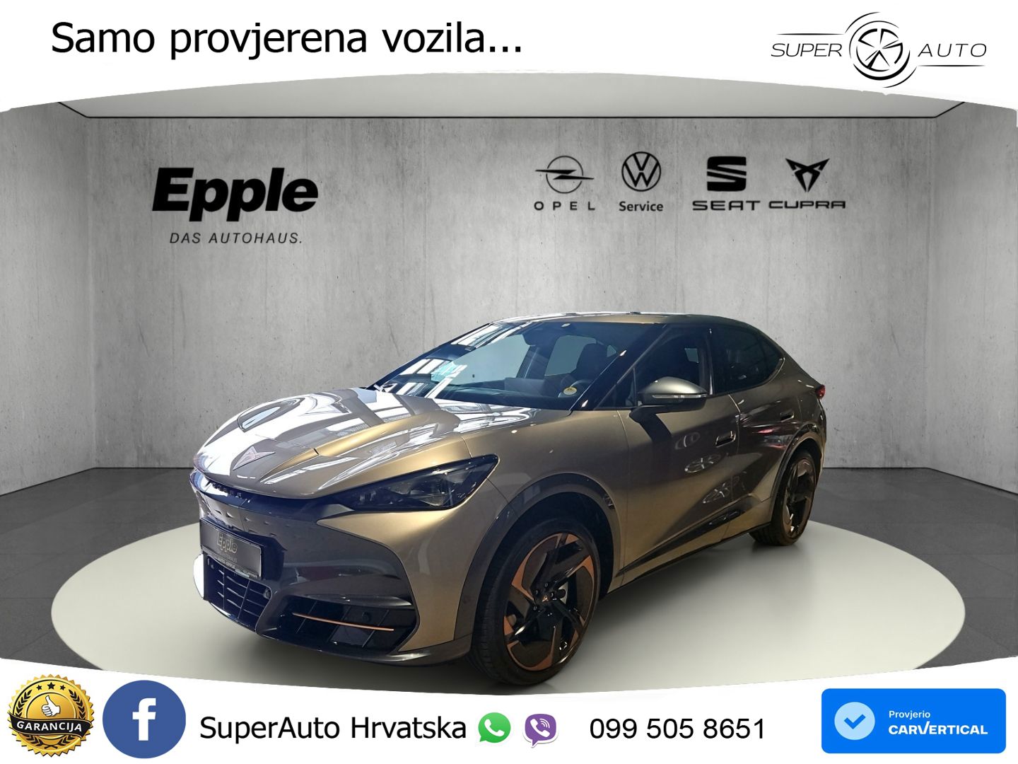 Cupra Tavascan 82 kWh (340 KS)  4WD VZ MATRIX+GR SJED+KAM