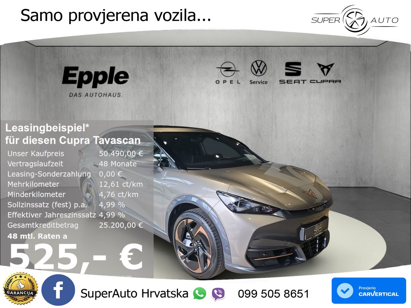 Cupra Tavascan 82 kWh (340 KS)  4WD VZ MATRIX+GR SJED+KAM