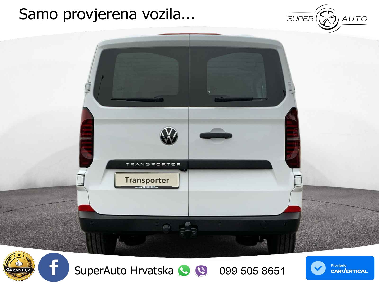 Volkswagen T7 Transporter Kasten LR LANG Autom. FLÜGEL*CAM* 150 KS
