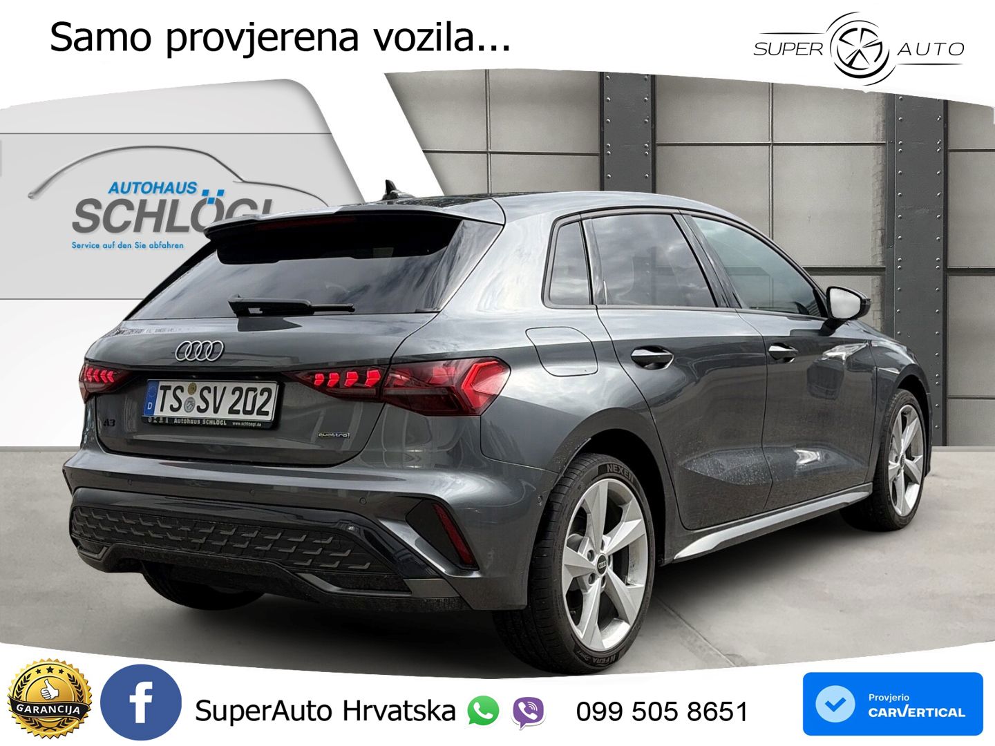 Audi A3 Sportback 40 TFSI (204 KS) quattro S tronic S line
