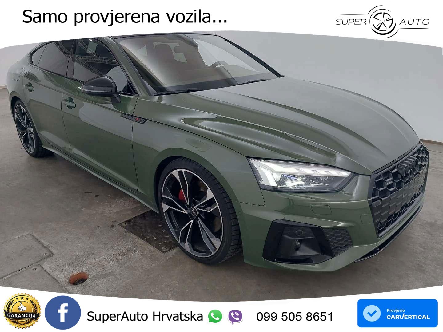 Audi A5 Sportback 45 TFSI (265 KS) quattro S tronic 2x S line LED+GR SJED+ACC