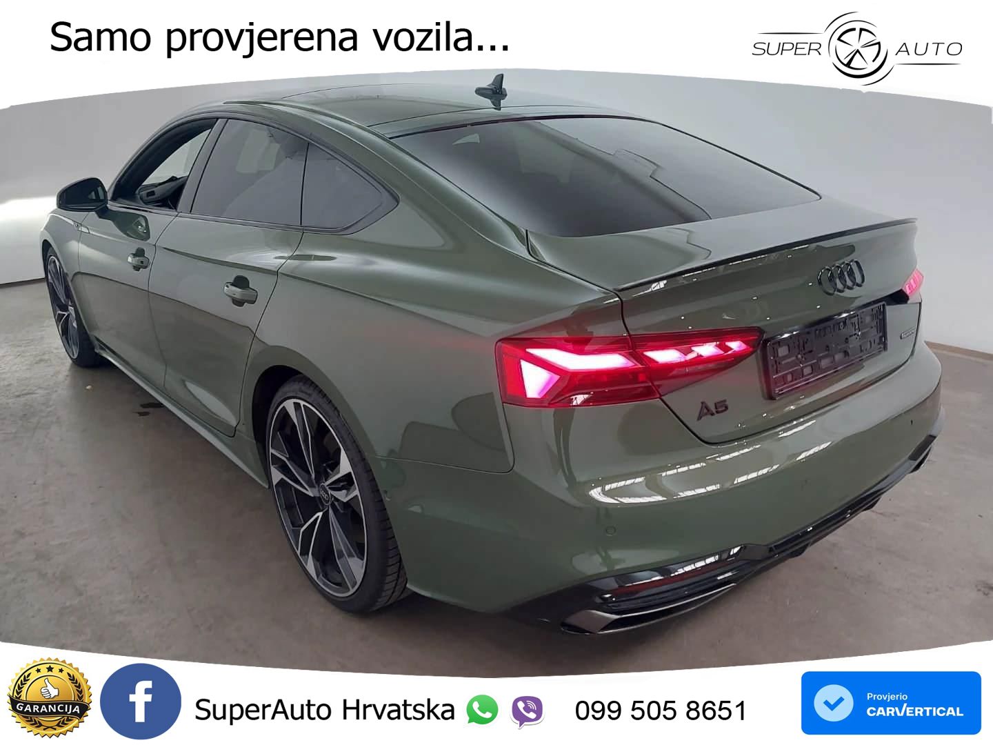Audi A5 Sportback 45 TFSI (265 KS) quattro S tronic 2x S line LED+GR SJED+ACC