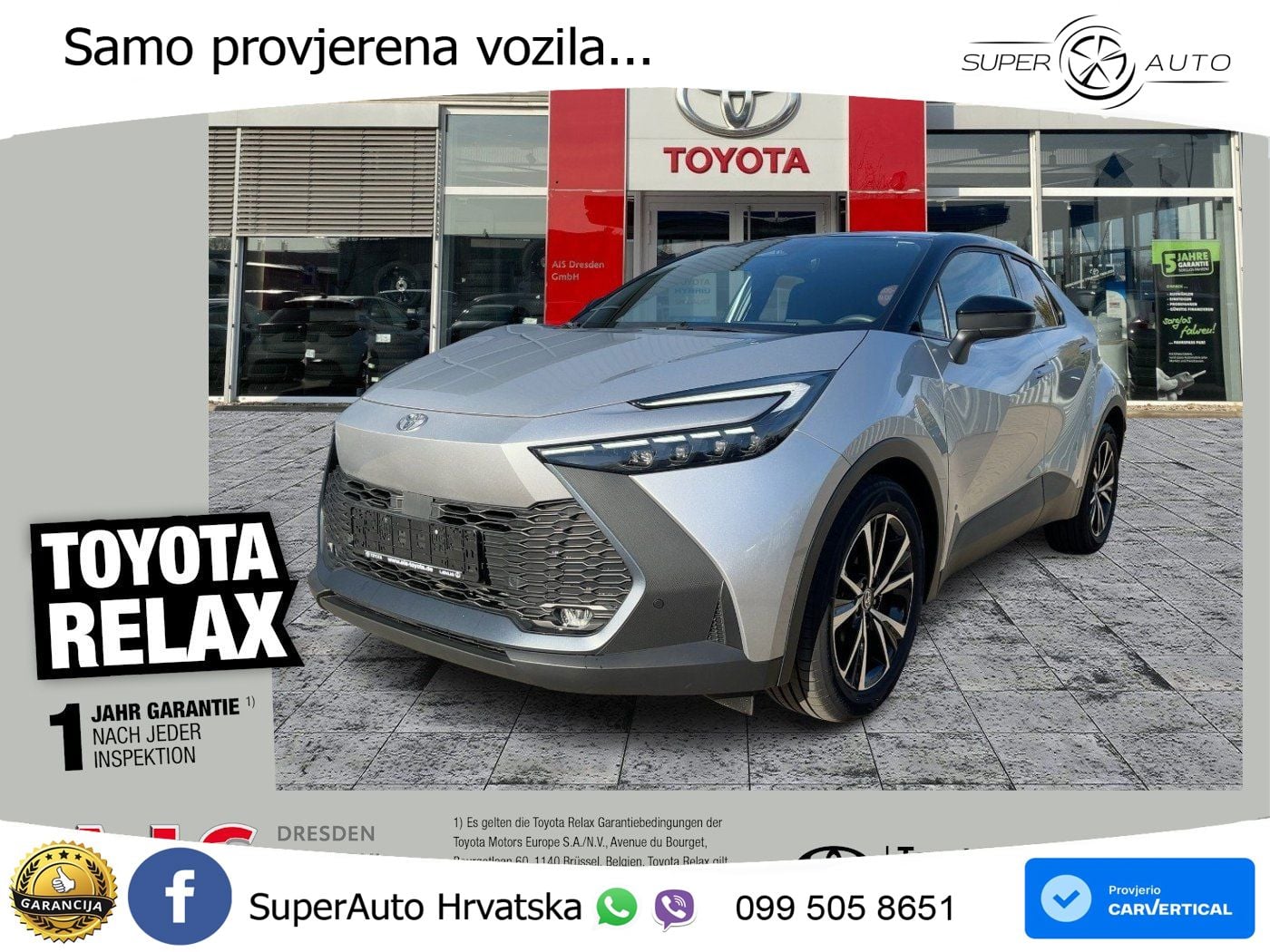Toyota C-HR 2.0 (198 KS) Hybrid e-CVT Team Deutschland LED+GR SJED+ACC
