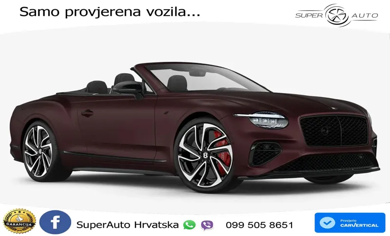 Bentley Continental GTC IV 4.0 V8 TFSi (680 KS) AWD DCT ZRAČNI+ACC+GR SJED+KAM