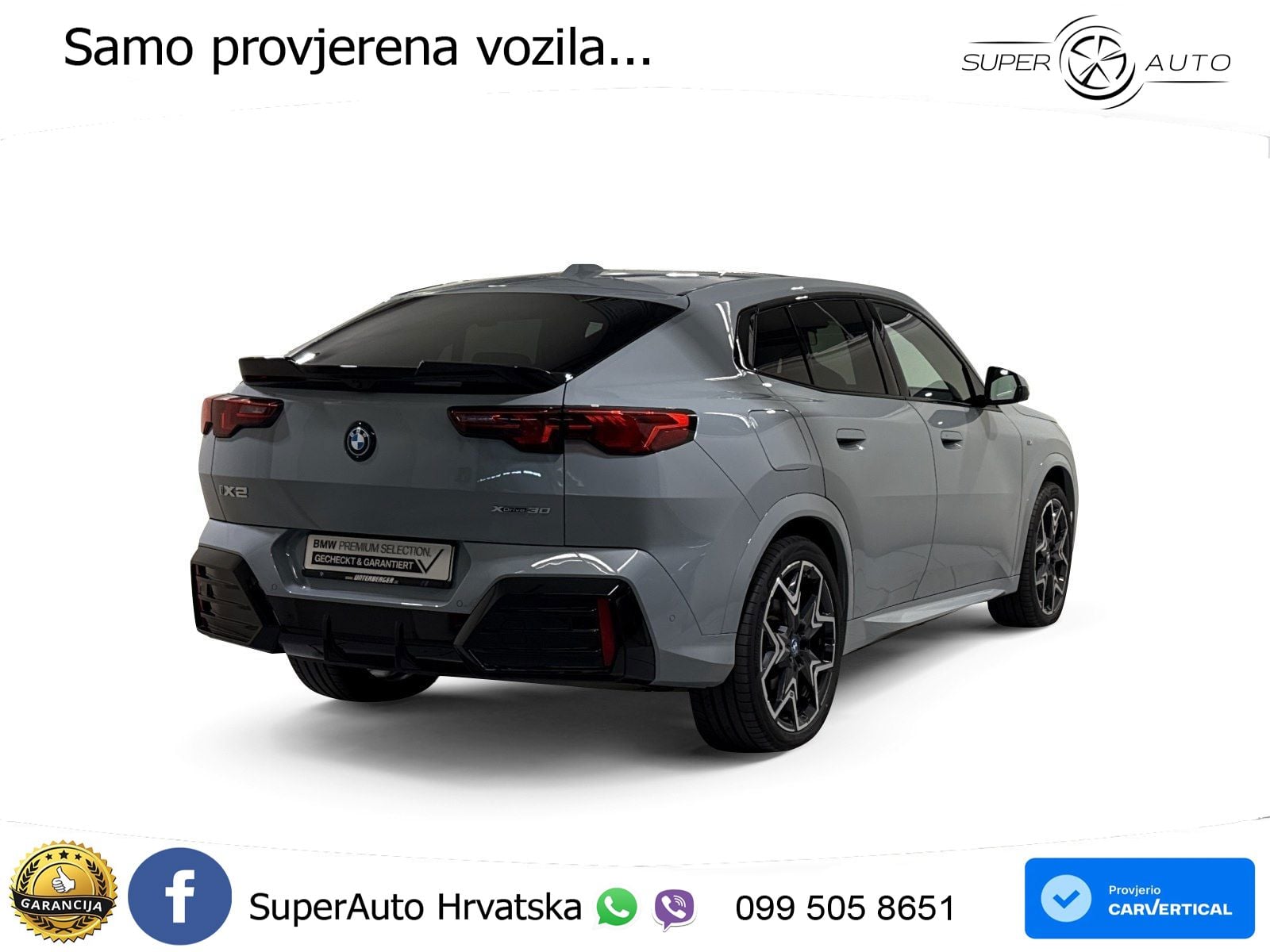 BMW iX2 66.5 kWh (313 KS) xDrive30 M Sport LED+GR SJED+ACC