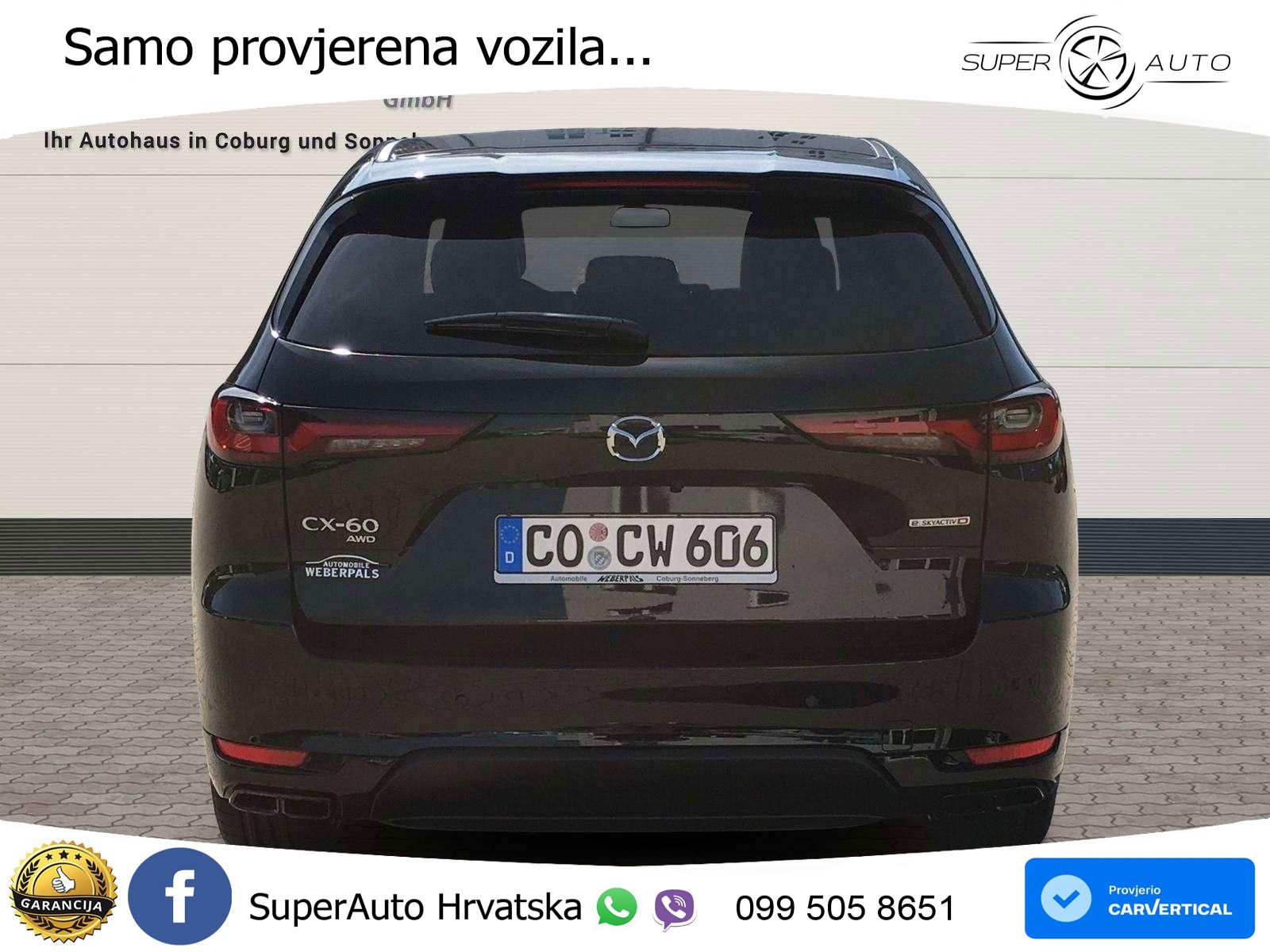 Mazda CX-60 3.3 e-Skyactiv D (254 KS) AWD Automatic LED+GR SJED+ACC