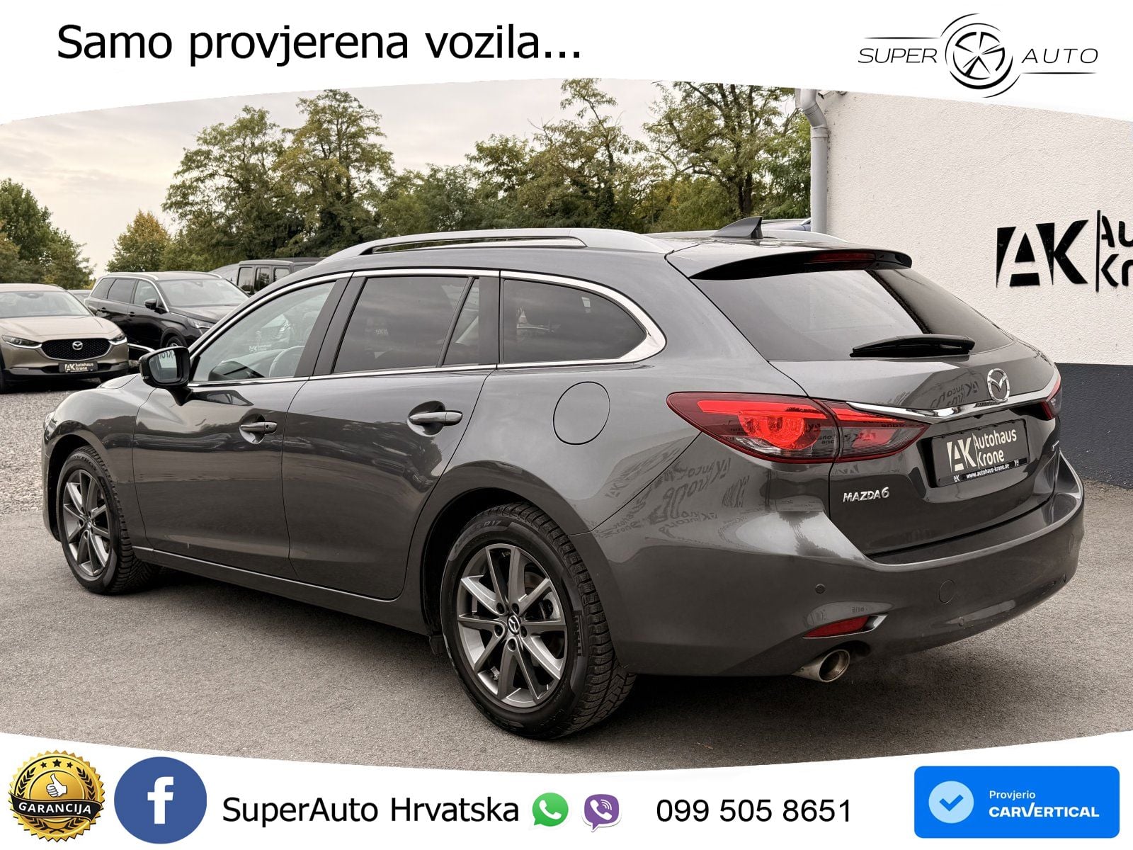 Mazda 6 Sport Combi 2.0 SKYACTIV-G (165 KS) SKYACTIV-Drive LED+GR SJED+ACC