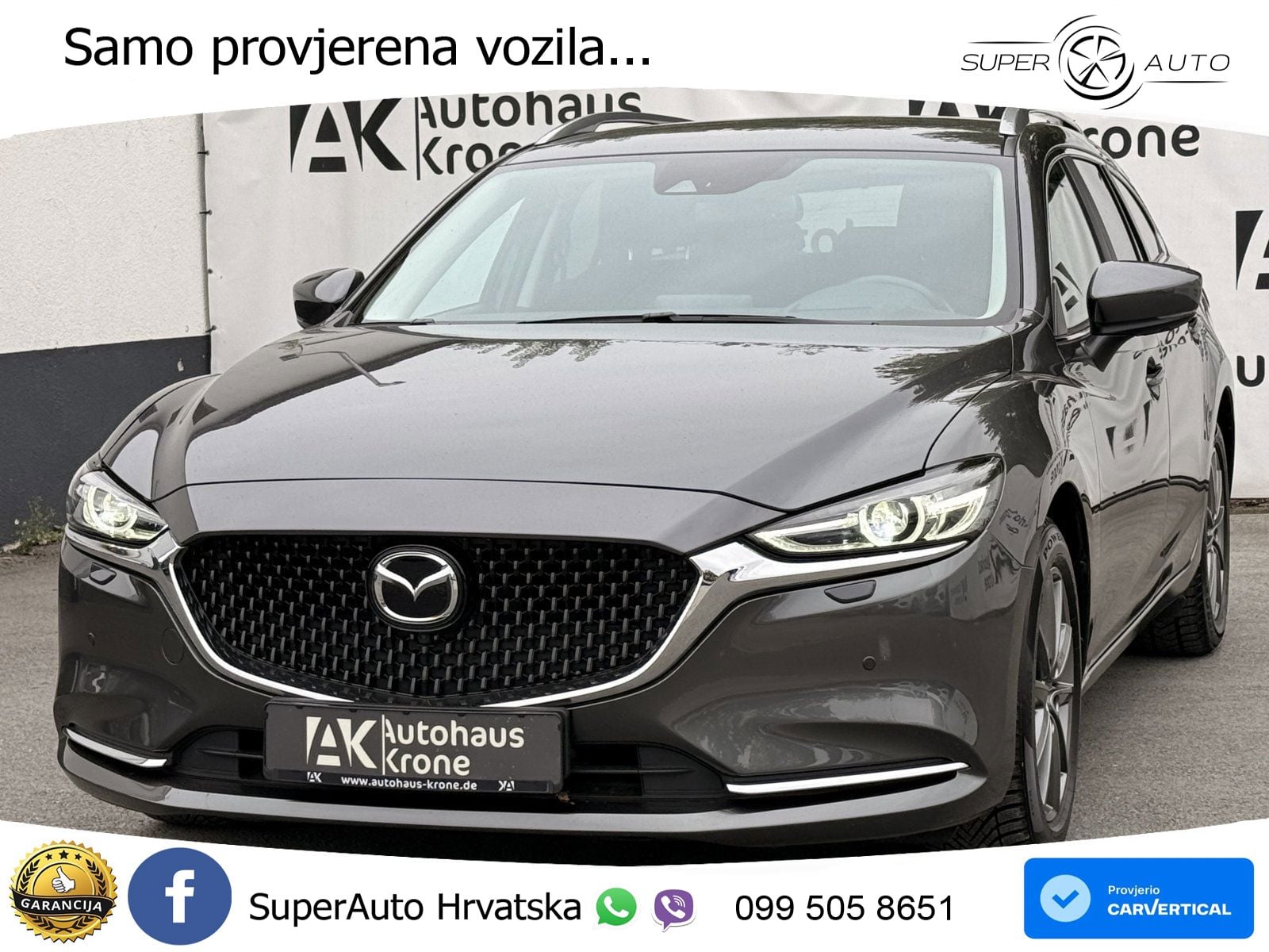 Mazda 6 Sport Combi 2.0 SKYACTIV-G (165 KS) SKYACTIV-Drive LED+GR SJED+ACC