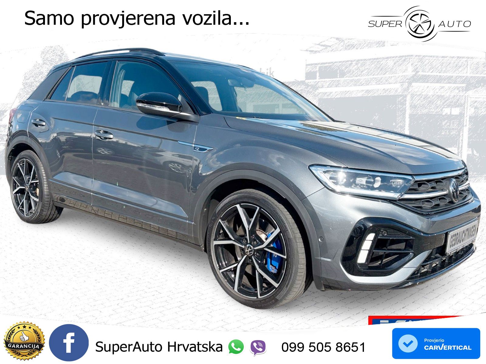 Volkswagen T-Roc I R 2.0 TSI (300 KS) OPF 4M DSG MATRIX+GR SJED+KAM