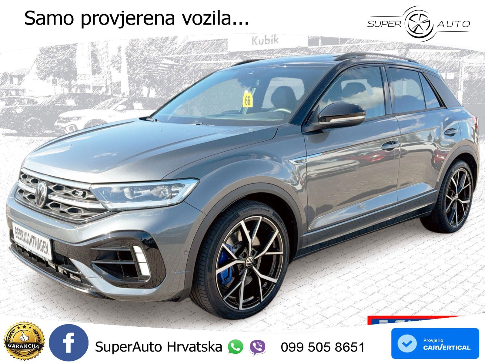 Volkswagen T-Roc I R 2.0 TSI (300 KS) OPF 4M DSG MATRIX+GR SJED+KAM