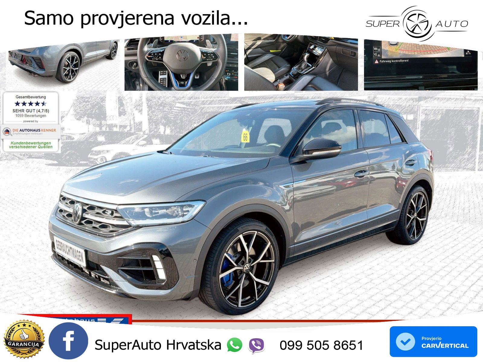 Volkswagen T-Roc I R 2.0 TSI (300 KS) OPF 4M DSG MATRIX+GR SJED+KAM