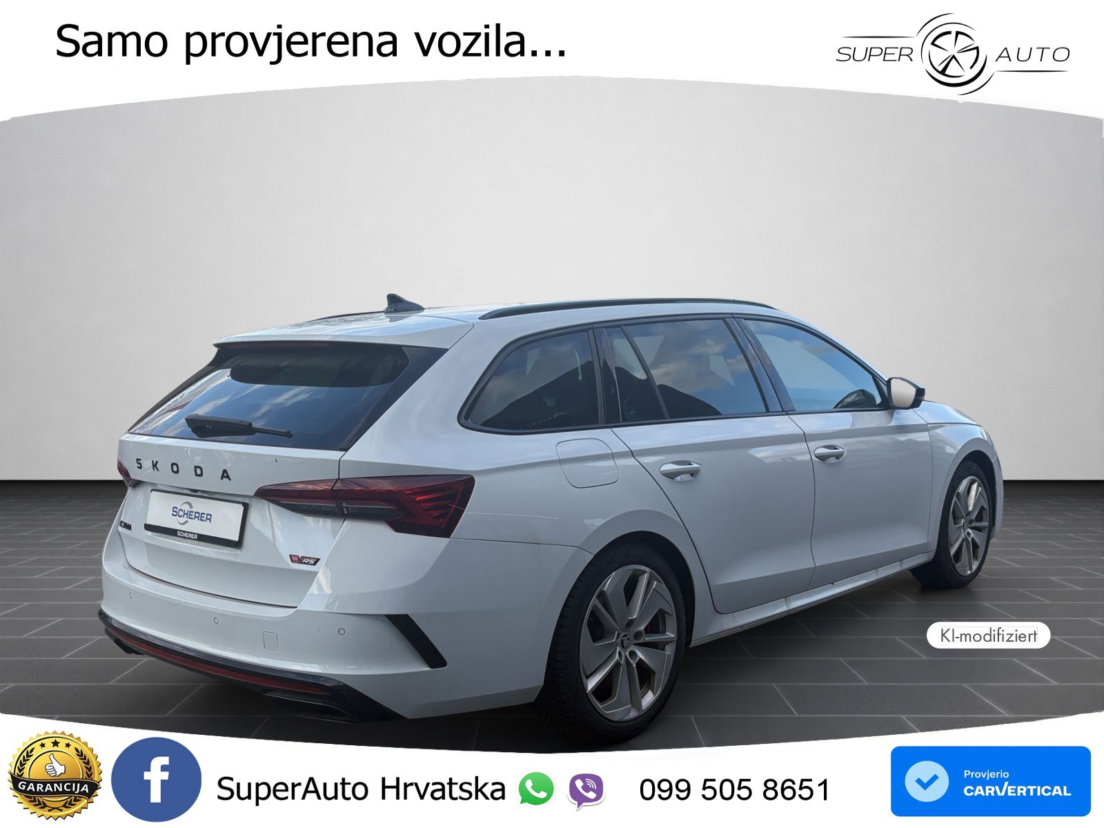 Škoda Octavia Combi RS 2.0 TSI (265 KS) DSG MATRIX+GR SJED+KAM