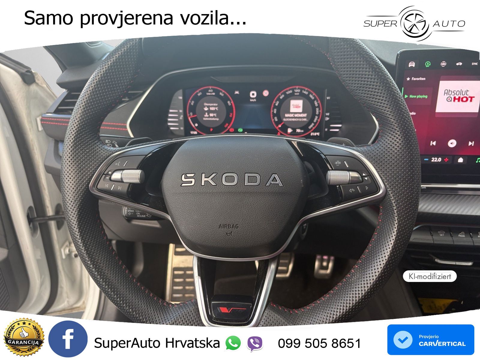 Škoda Octavia Combi RS 2.0 TSI (265 KS) DSG MATRIX+GR SJED+KAM