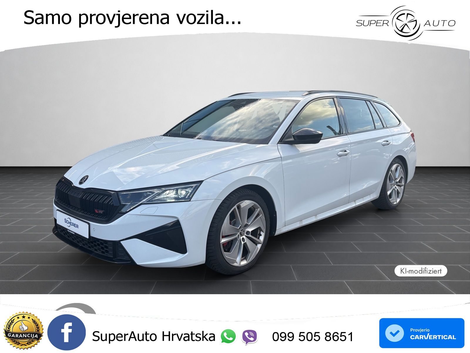 Škoda Octavia Combi RS 2.0 TSI (265 KS) DSG MATRIX+GR SJED+KAM