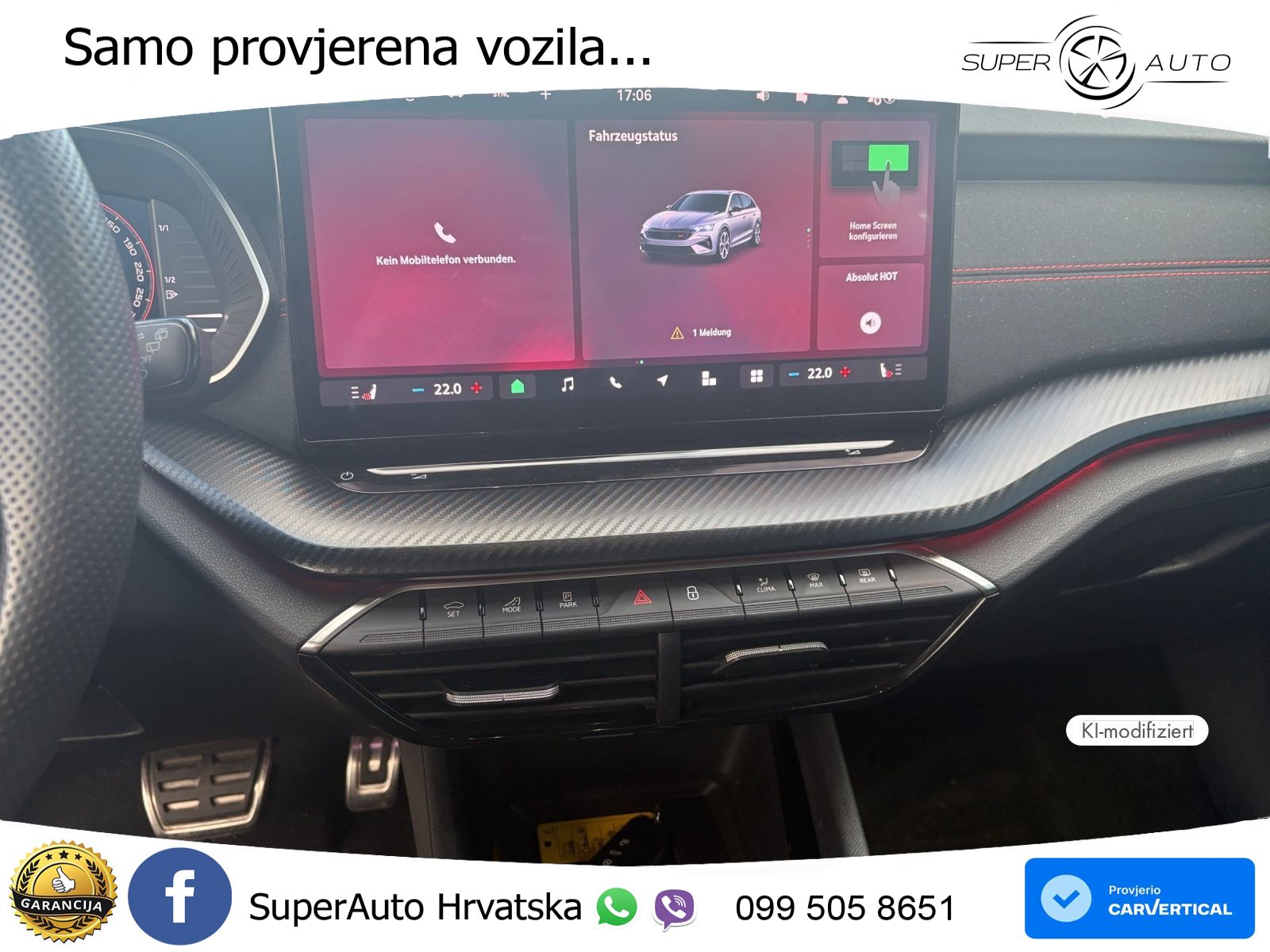 Škoda Octavia Combi RS 2.0 TSI (265 KS) DSG MATRIX+GR SJED+KAM
