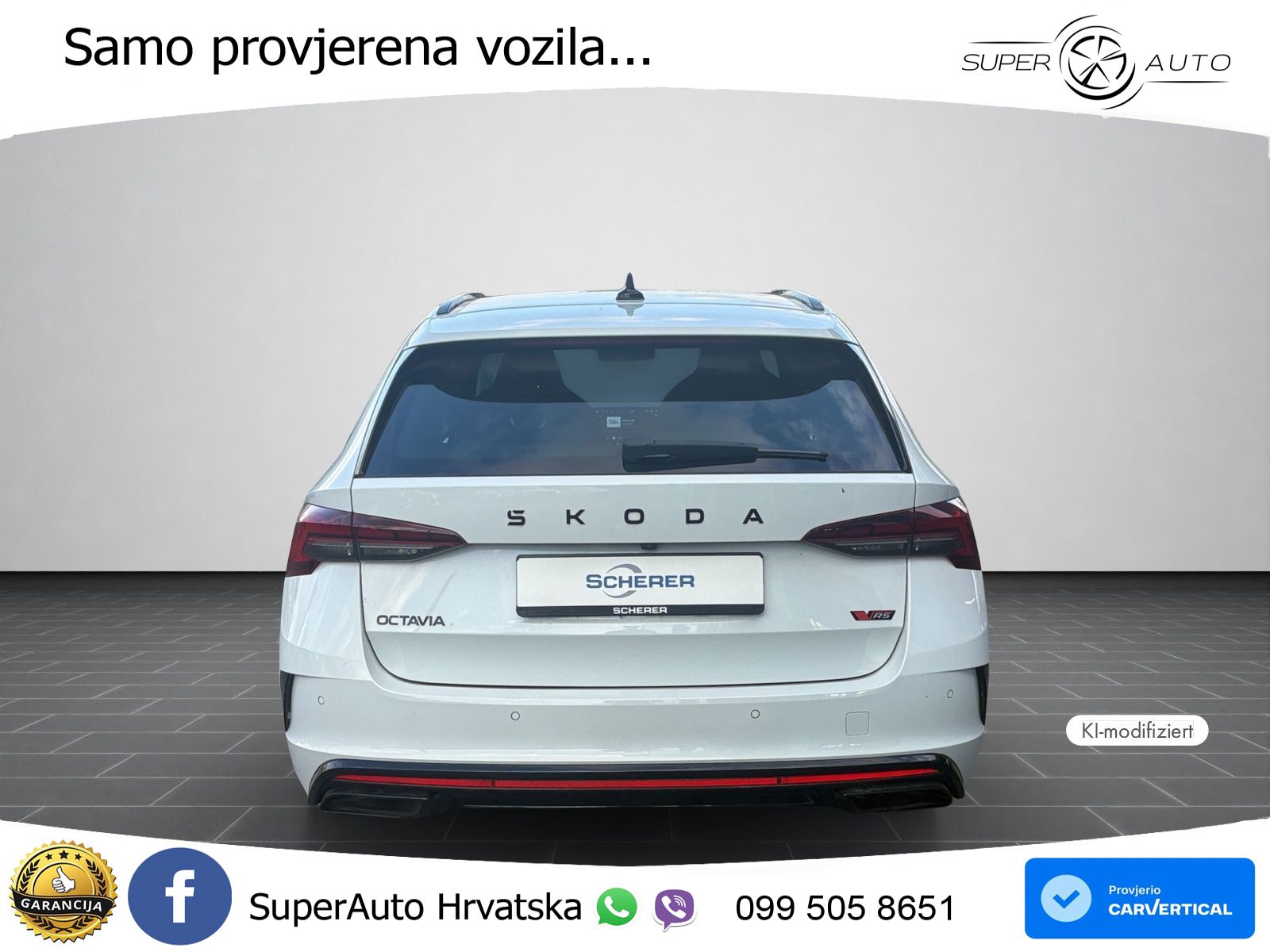 Škoda Octavia Combi RS 2.0 TSI (265 KS) DSG MATRIX+GR SJED+KAM