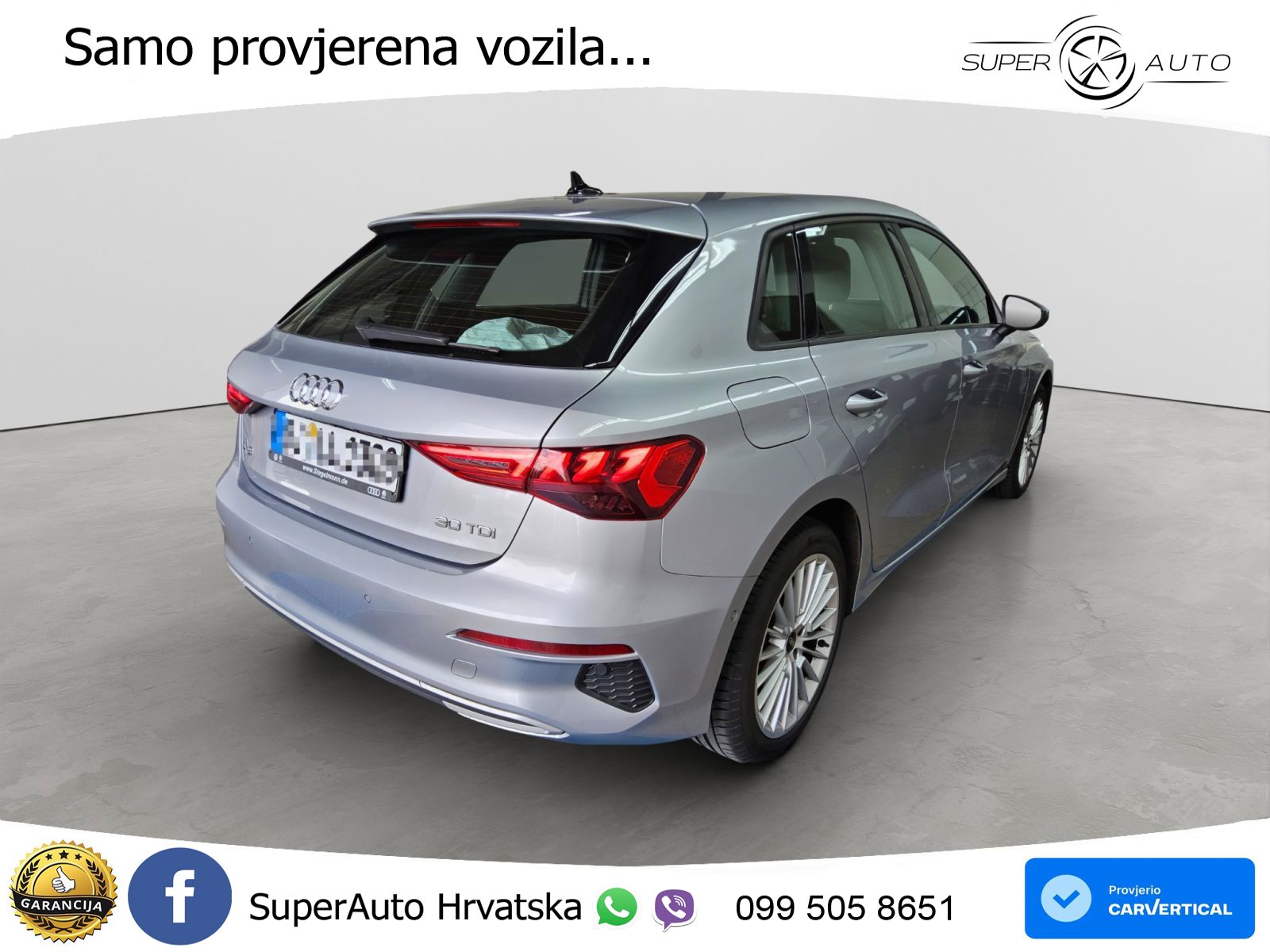 Audi A3 30 TDI (116 KS) LED+GR SJED+ACC