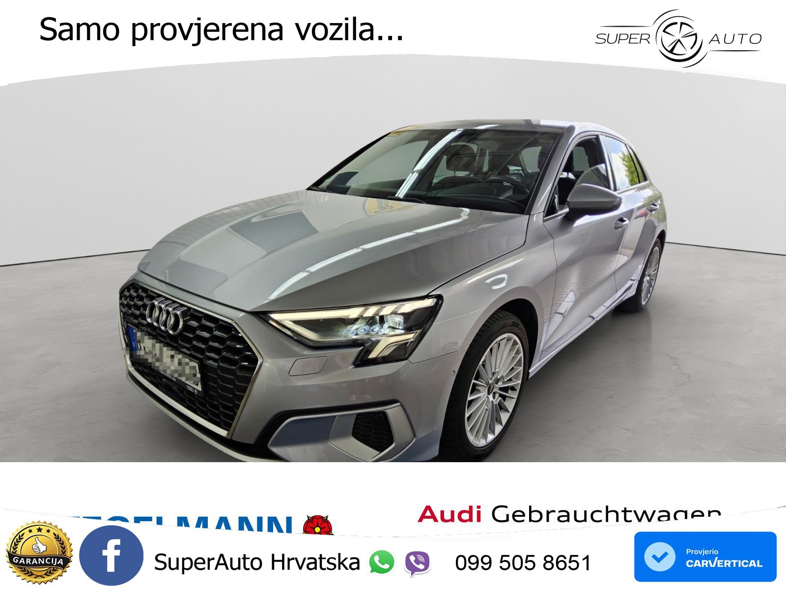 Audi A3 30 TDI (116 KS) LED+GR SJED+ACC