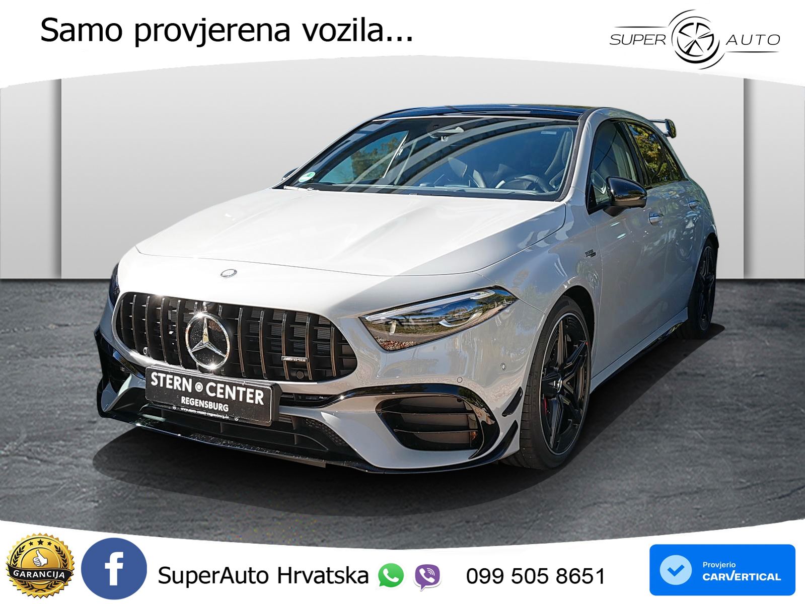 Mercedes-Benz AMG A 45 S 4MATIC+ AMG SPEEDSHIFT DCT 8G ACC+HEAD+GR SJED+360+PANO