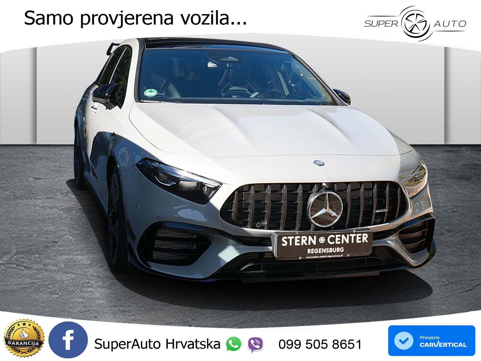 Mercedes-Benz AMG A 45 S 4MATIC+ AMG SPEEDSHIFT DCT 8G ACC+HEAD+GR SJED+360+PANO