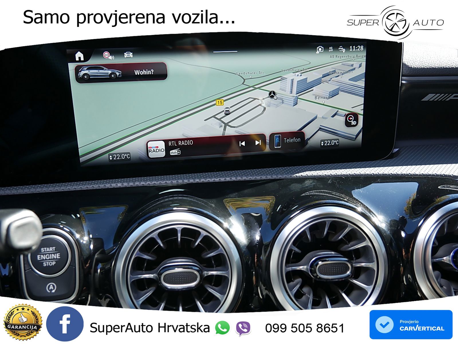Mercedes-Benz AMG A 45 S 4MATIC+ AMG SPEEDSHIFT DCT 8G ACC+HEAD+GR SJED+360+PANO