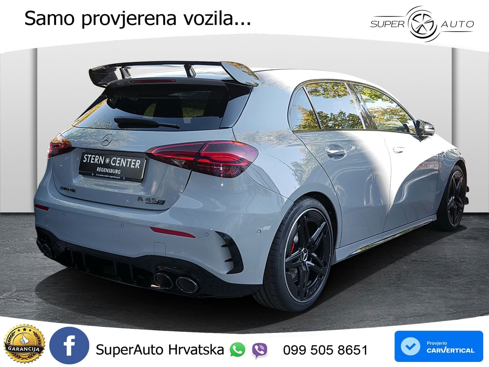 Mercedes-Benz AMG A 45 S 4MATIC+ AMG SPEEDSHIFT DCT 8G ACC+HEAD+GR SJED+360+PANO