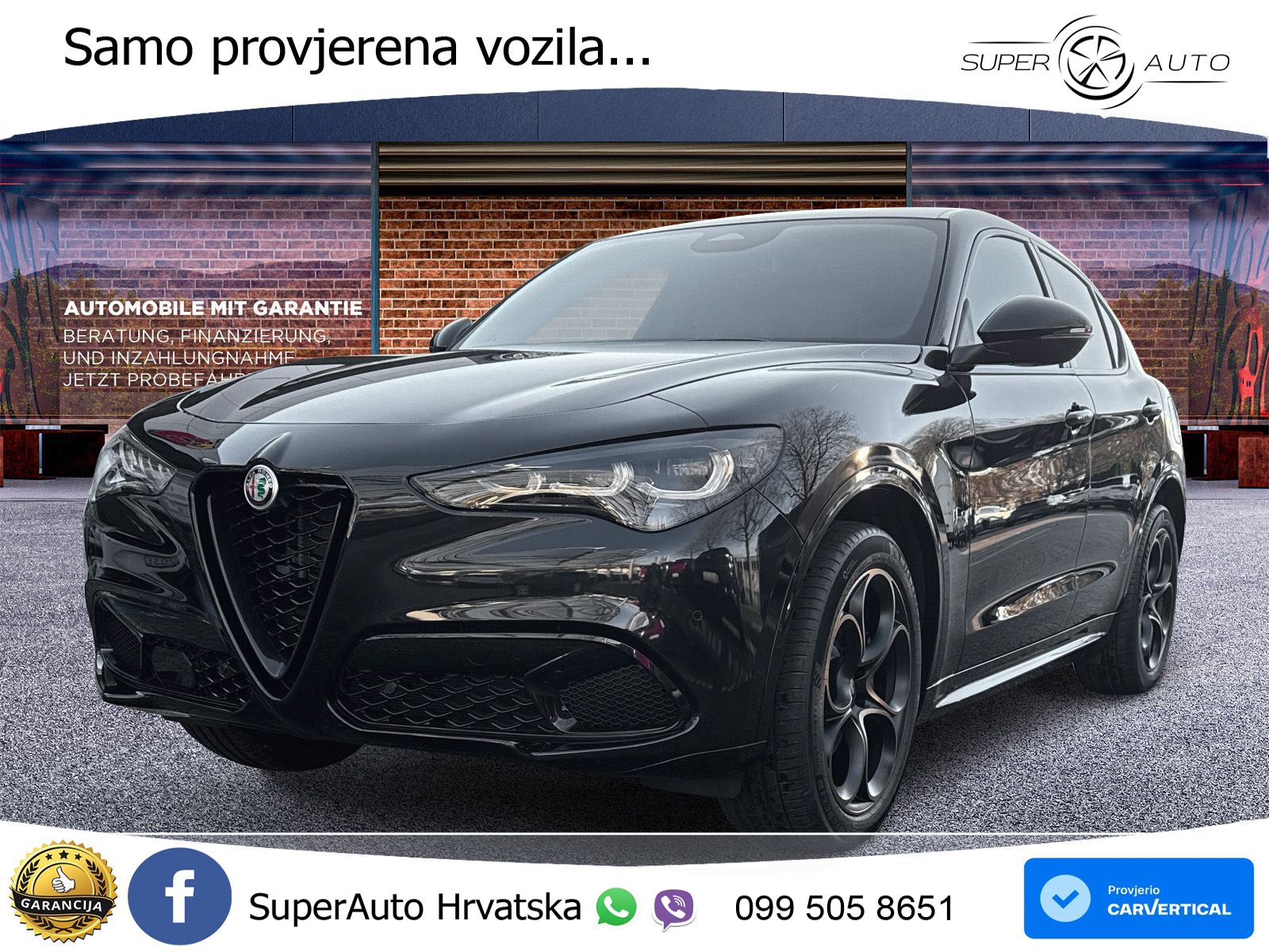 Alfa Romeo Stelvio 2.2 MultiJet II (210 KS) Q4 Automatic ZRAČNI+ACC+GR SJED+KAM