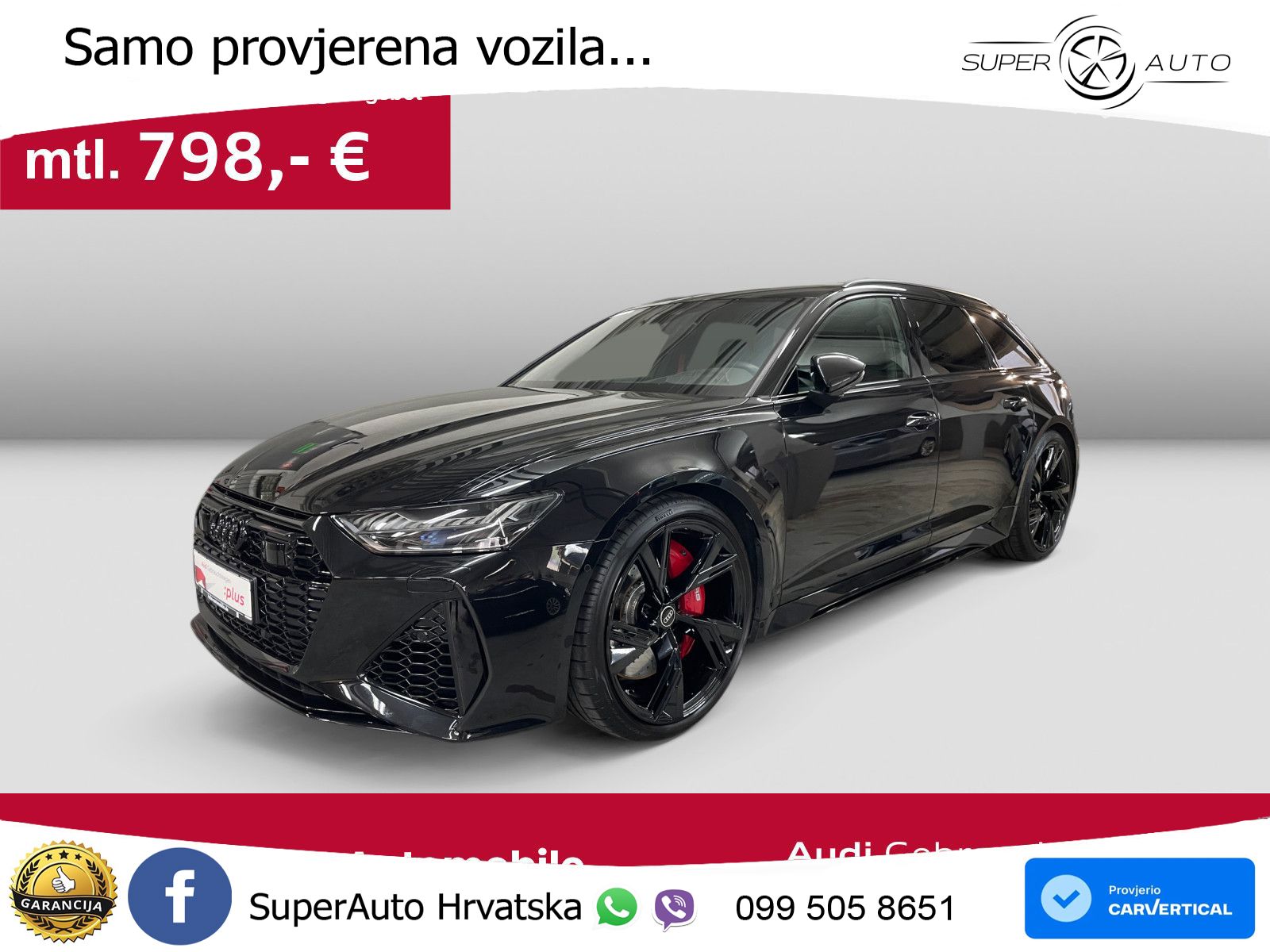Audi RS6 Avant 4.0 TFSI V8 (600 KS) quattro Tiptronic Kuka LED+GR SJED+ACC