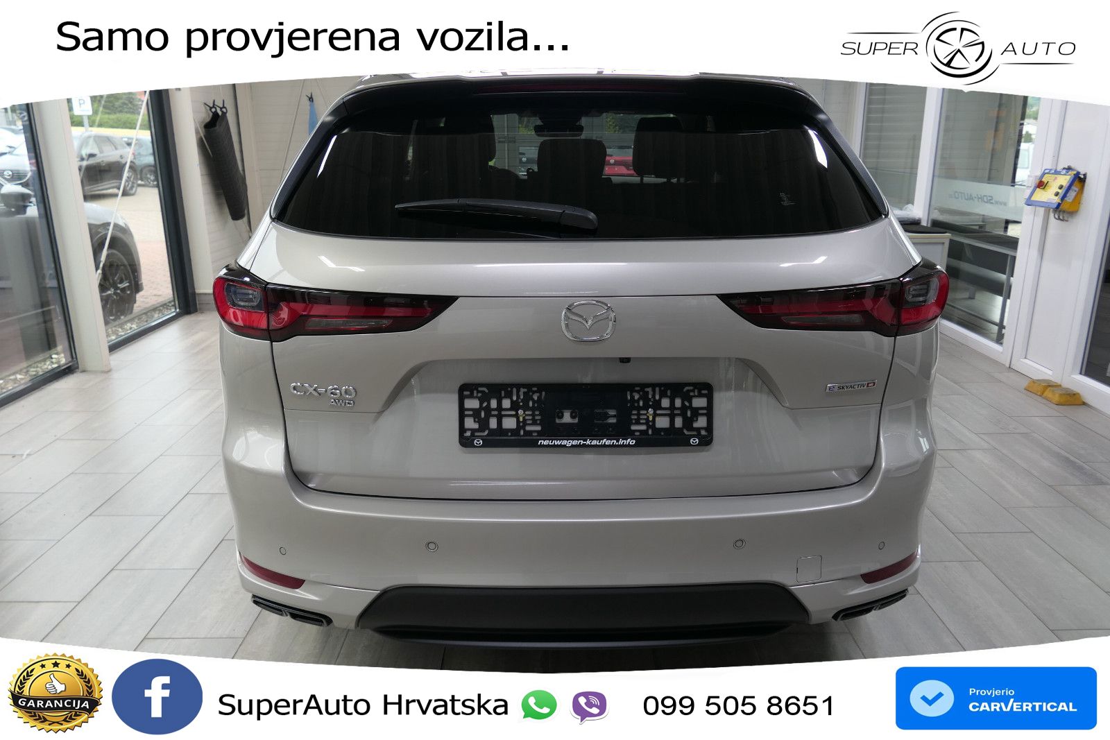 Mazda CX-60 3.3 e-Skyactiv D (254 KS) AWD Automatic LED+GR SJED+ACC