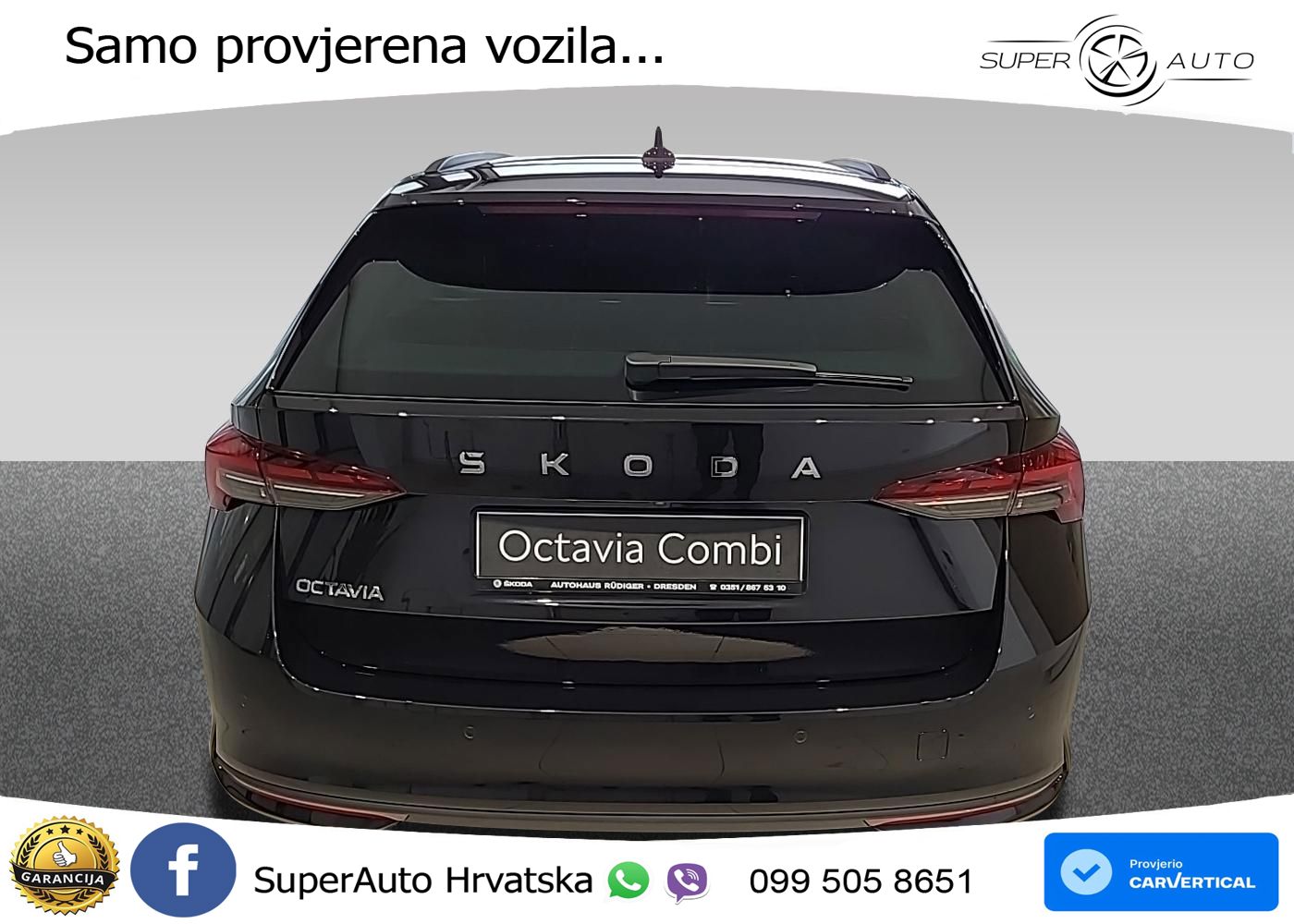 Škoda Octavia Combi 2.0 TDI (150 KS) DSG LED+GR SJED+ACC