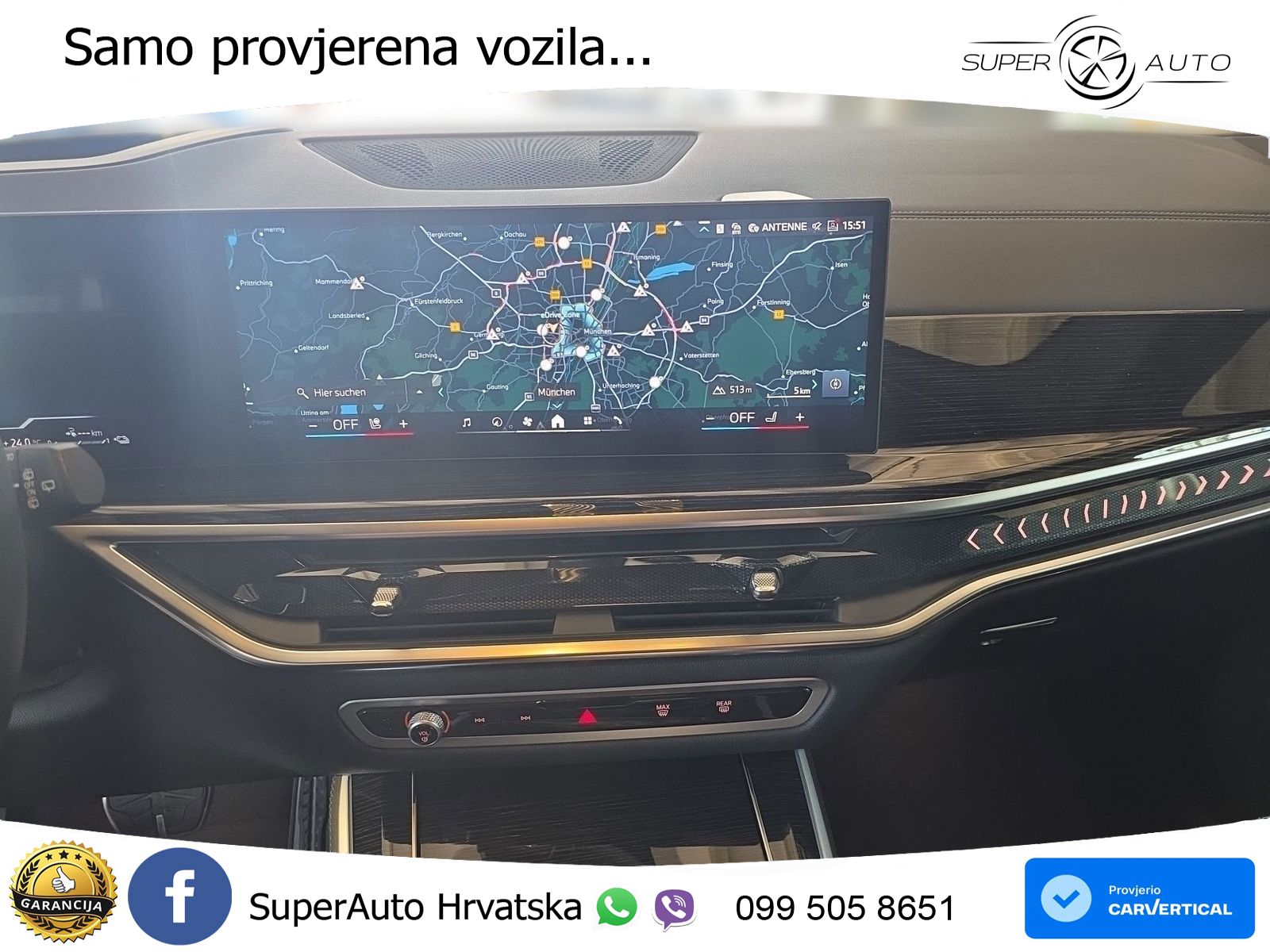 BMW X5 50e (489 KS) xDrive Steptronic M Sport ZRAČNI+ACC+GR SJED+KAM+PANO