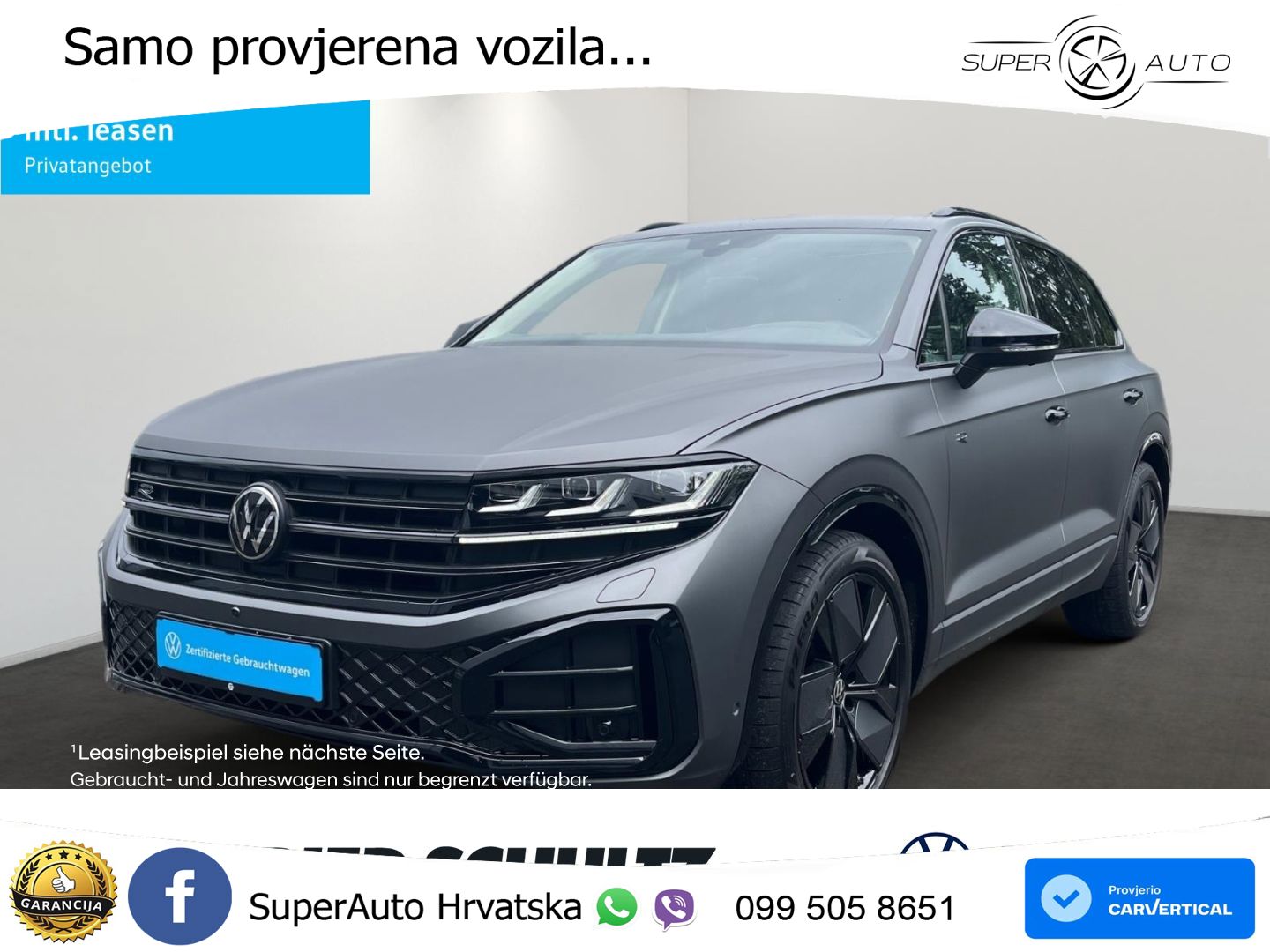 Volkswagen Touareg 3.0 V6 TDI (286 KS) 4MOTION Tiptronic ZRAČNI+ACC+GR SJED+KAM+PANO