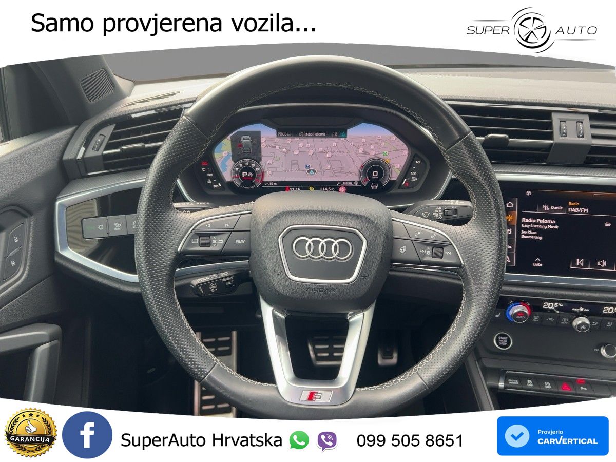 Audi Q3 45 TFSI (245 KS) quattro S tronic S line LED+GR SJED+ACC