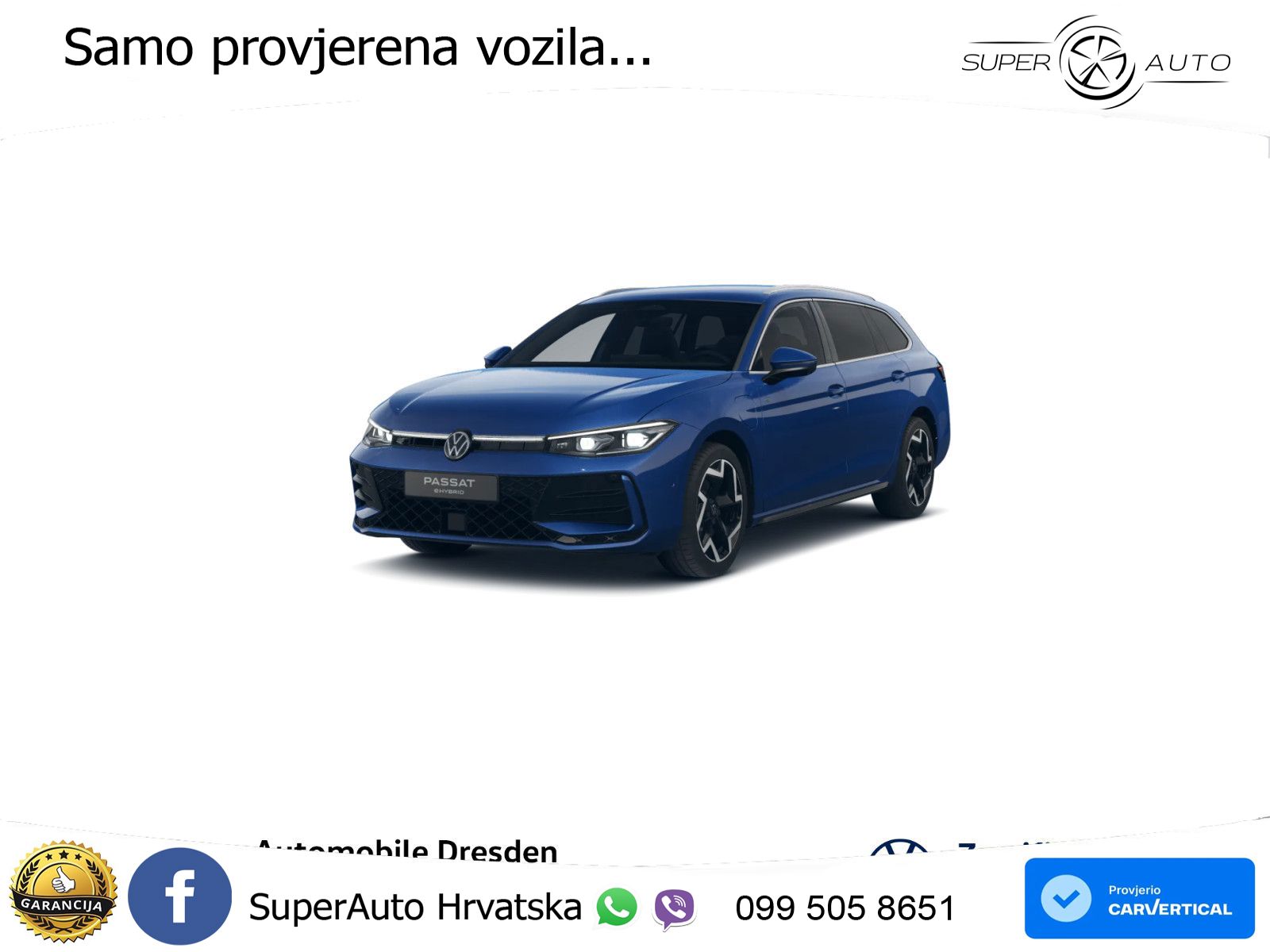 Volkswagen Passat Variant 1.5 TSI (272 KS) eHybrid DSG R-Line LED+GR SJED+ACC