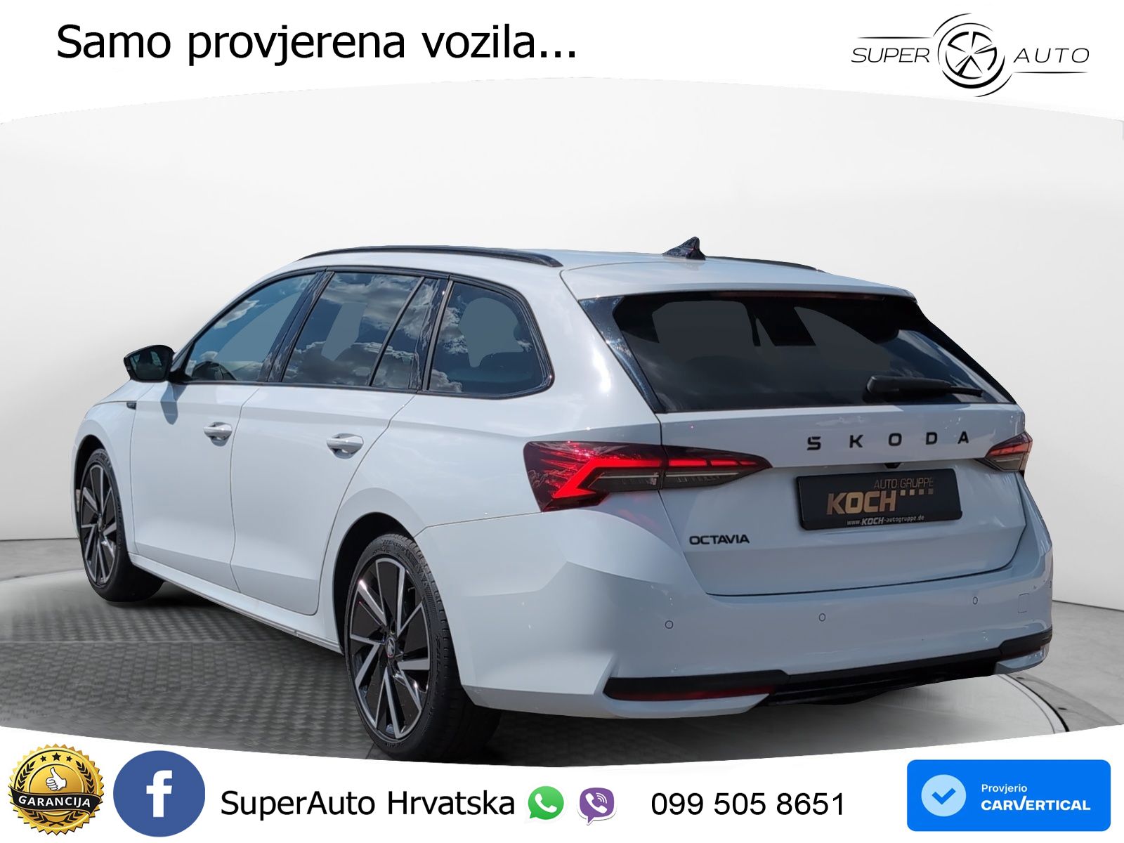 Škoda Octavia Combi 2.0 TDI (150 KS) DSG SportLine LED+GR SJED+ACC