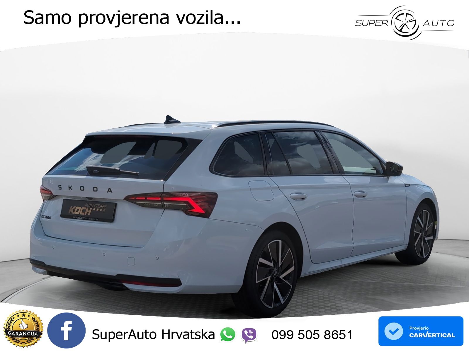 Škoda Octavia Combi 2.0 TDI (150 KS) DSG SportLine LED+GR SJED+ACC