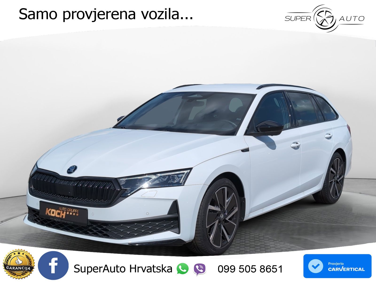 Škoda Octavia Combi 2.0 TDI (150 KS) DSG SportLine LED+GR SJED+ACC