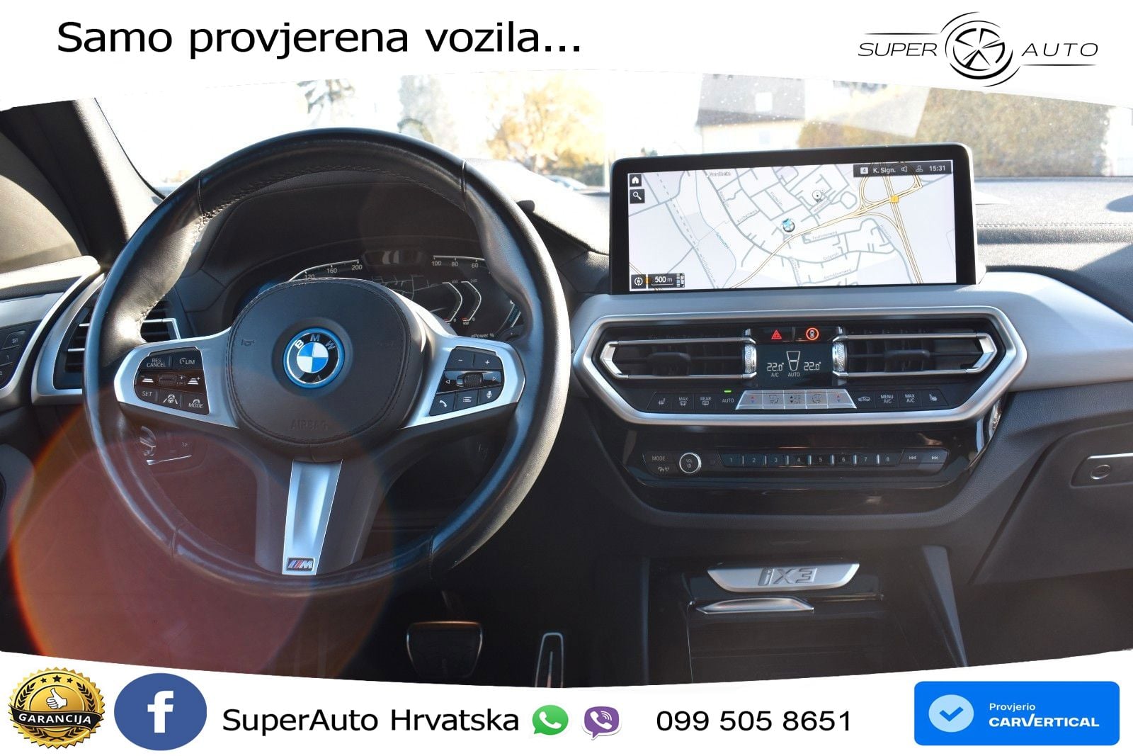 BMW iX3 80 kWh (286 KS) M Sport LED+GR SJED+ACC