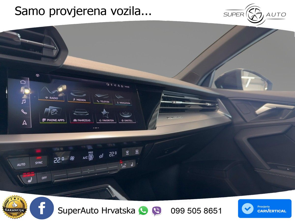 Audi S3 Limuzina 2.0 TFSI (310 KS) quattro S tronic LED+GR SJED+ACC
