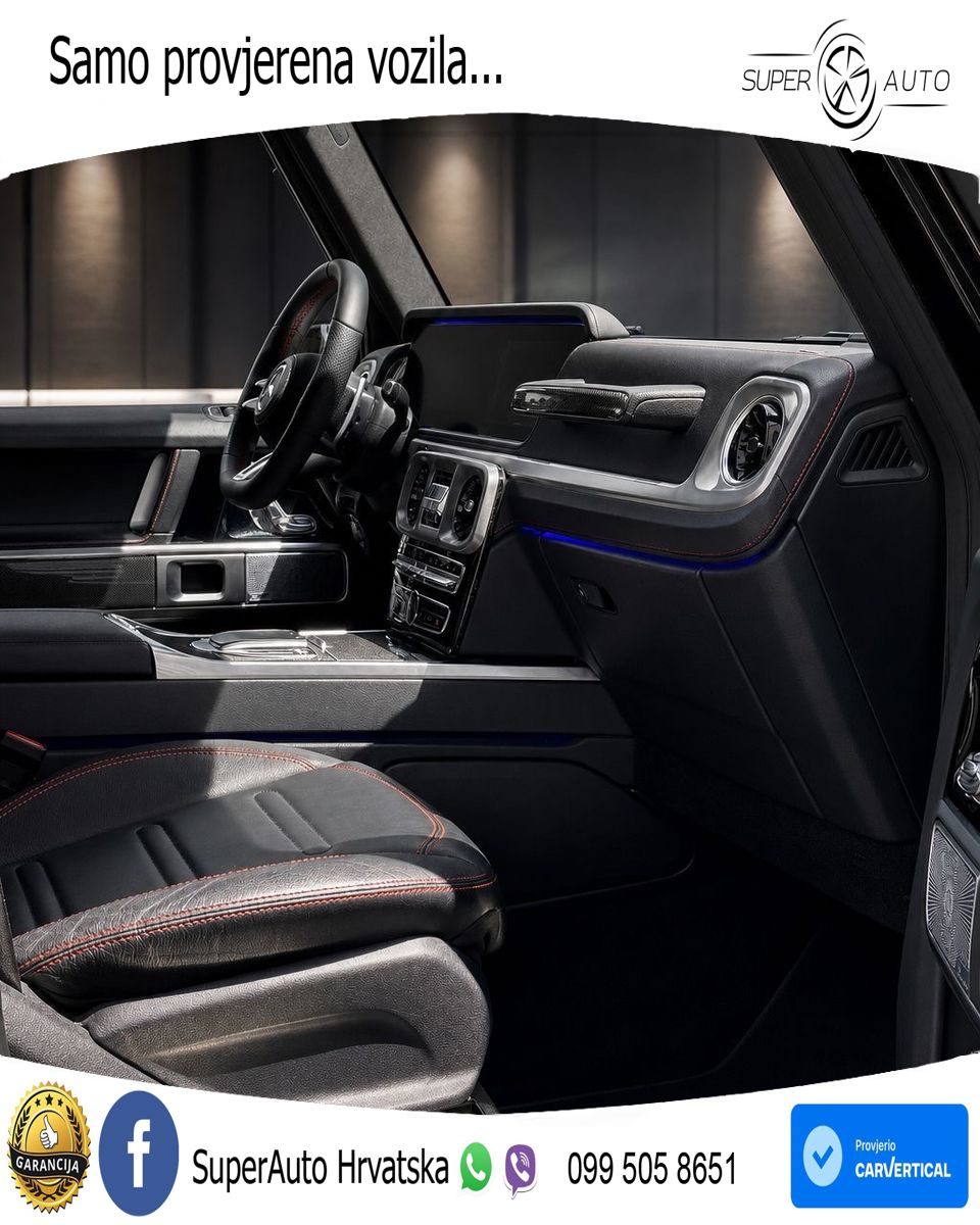 Mercedes G 500 Long V8 (422 KS) 4MATIC 9G-TRONIC AMG ZRAČNI+ACC+4xGR SJED+360