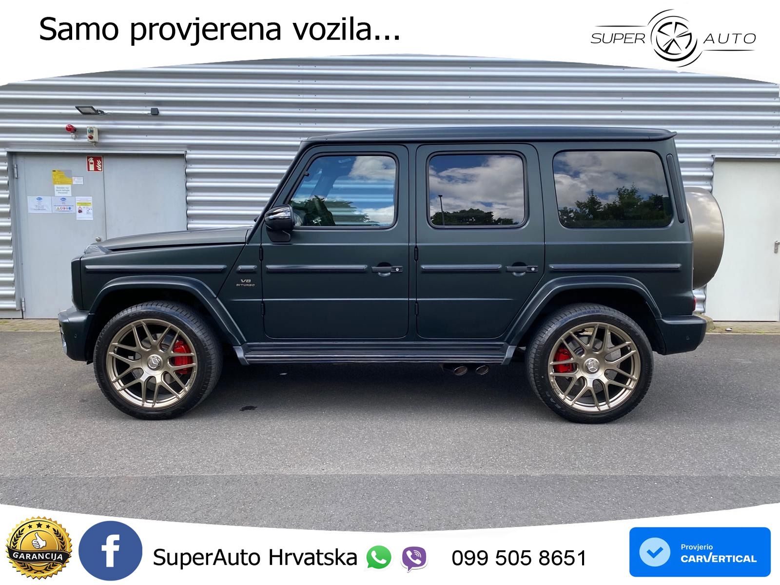 Mercedes G 500 Long V8 (422 KS) 4MATIC 9G-TRONIC AMG ZRAČNI+ACC+4xGR SJED+360