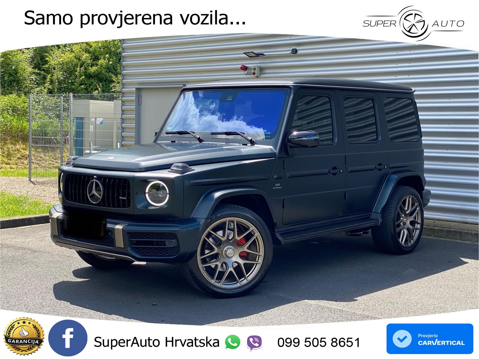 Mercedes G 500 Long V8 (422 KS) 4MATIC 9G-TRONIC AMG ZRAČNI+ACC+4xGR SJED+360