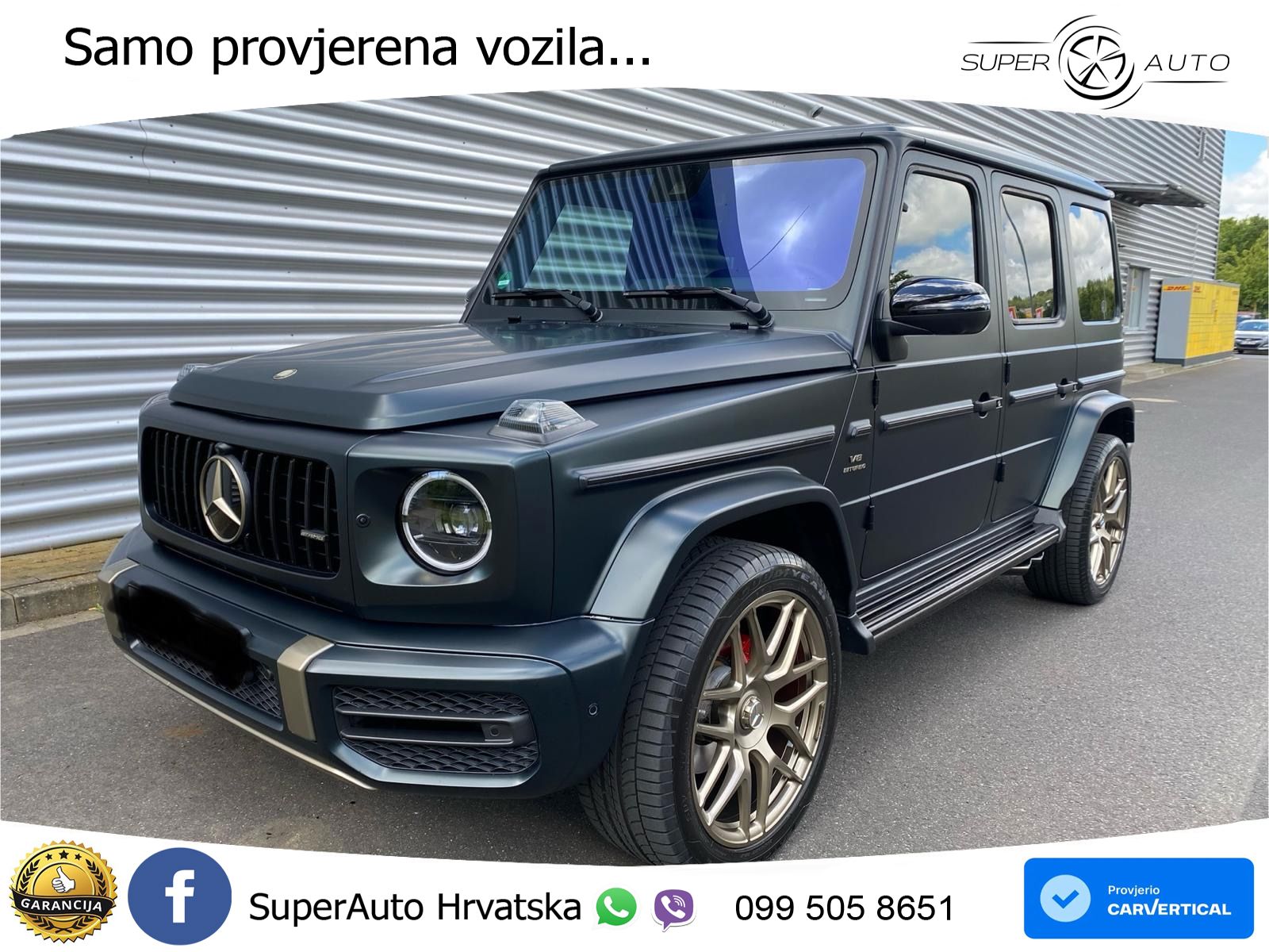 Mercedes G 500 Long V8 (422 KS) 4MATIC 9G-TRONIC AMG ZRAČNI+ACC+4xGR SJED+360