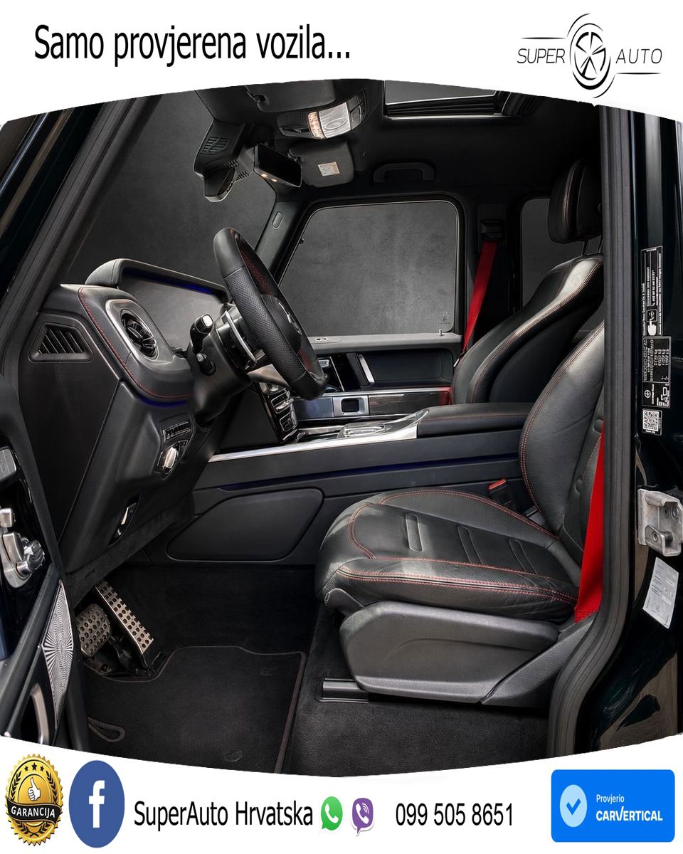 Mercedes G 500 Long V8 (422 KS) 4MATIC 9G-TRONIC AMG ZRAČNI+ACC+4xGR SJED+360