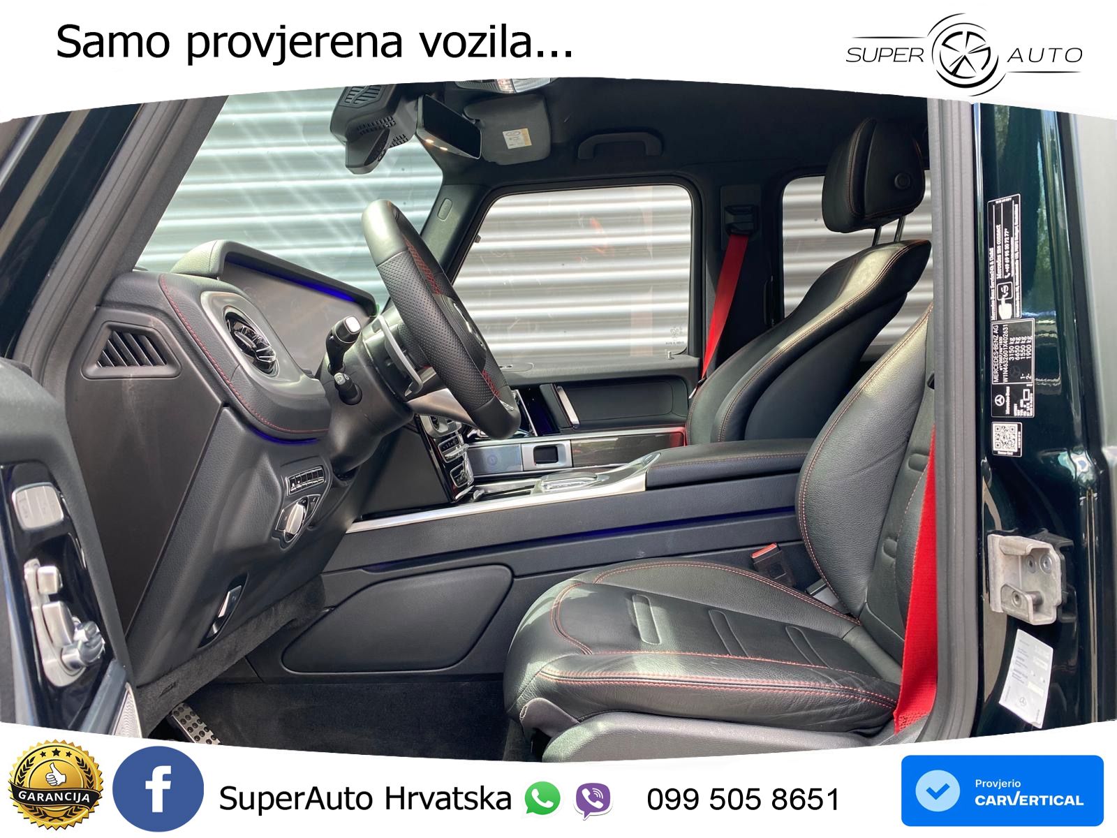 Mercedes G 500 Long V8 (422 KS) 4MATIC 9G-TRONIC AMG ZRAČNI+ACC+4xGR SJED+360