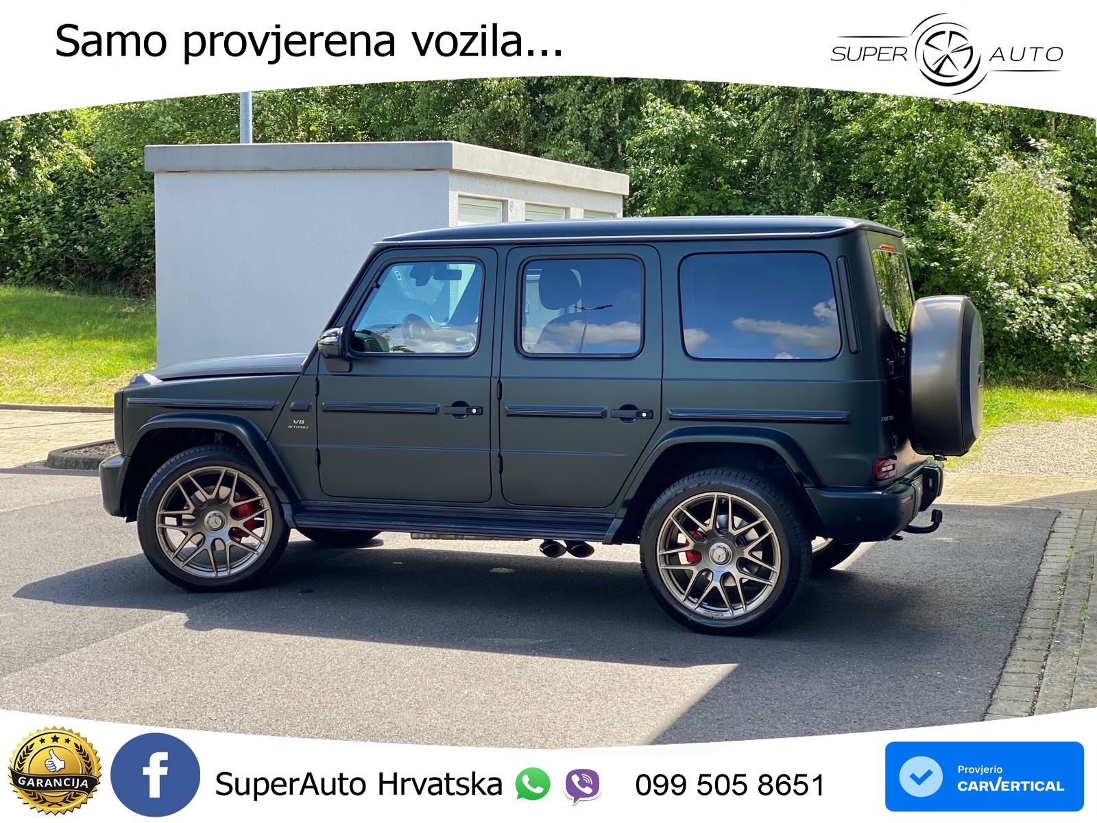 Mercedes G 500 Long V8 (422 KS) 4MATIC 9G-TRONIC AMG ZRAČNI+ACC+4xGR SJED+360