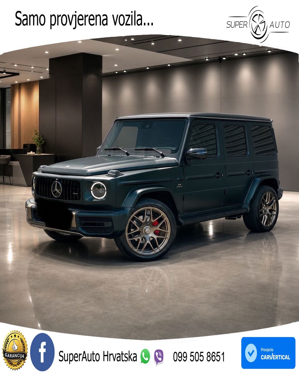 Mercedes G 500 Long V8 (422 KS) 4MATIC 9G-TRONIC AMG ZRAČNI+ACC+4xGR SJED+360